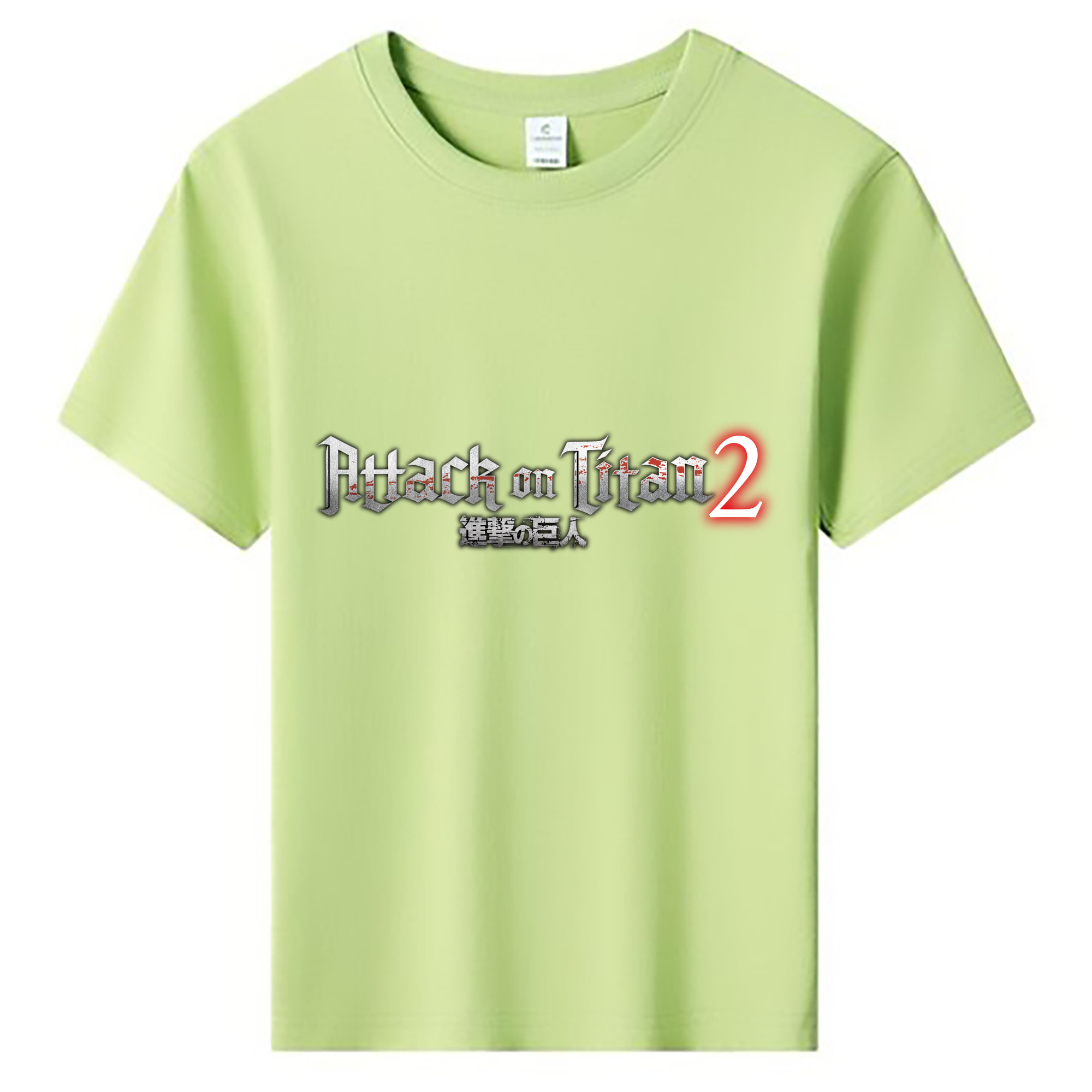 （画像用） 進撃の巨人 Attack on Titan 綿100％キッズTシャツ（フロントプリント）